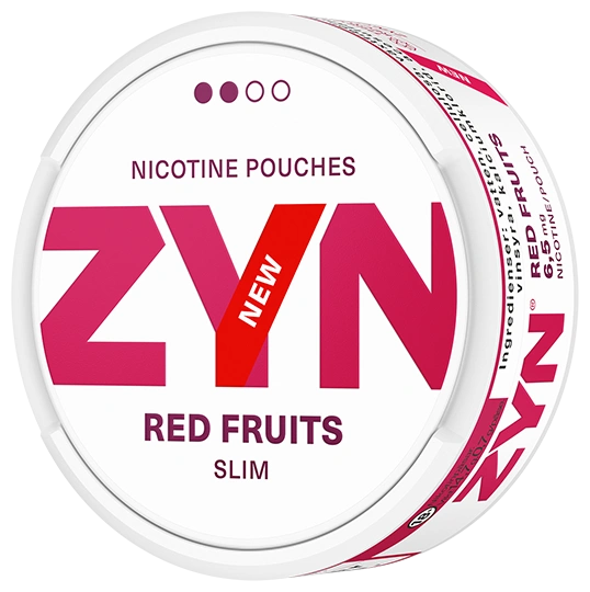 zyn red fruits slim, zyns, zyn nicotine pouches, red fruit nicotine pouches
