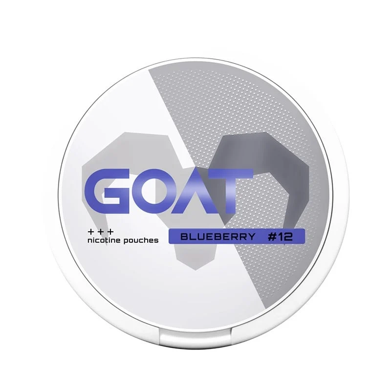 GOAT Blueberry #12, GOAT blueberry medium, GOAT snus, GOAT nicopods, GOAT nicotine pouches