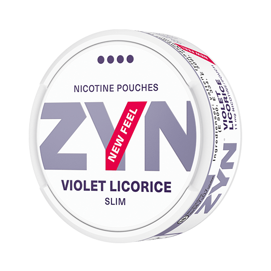 zyn slim violet licorie, zyns, zyn nicotine pouches