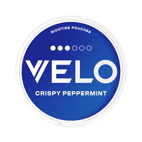VELO Crispy Peppermint, VELO Crispy Peppermint 10mg, VELO Crispy Peppermint vs Freezing Peppermint, strong mint nicotine pouch, VELO Crispy Peppermint review