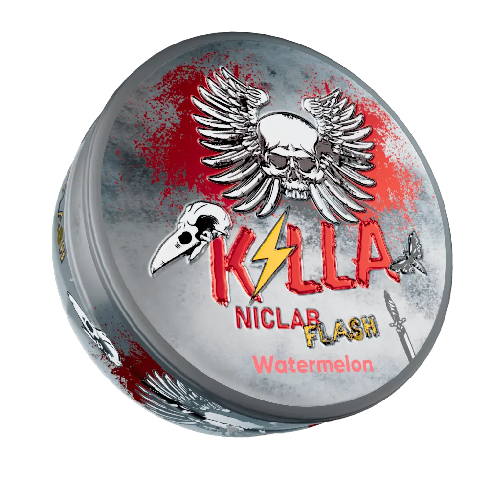 KILLA Flash Watermelon 24g, killa watermelon, nicotine pouches watermelon, nicpouches watermelon, killa nicopods, killa nicotine pouches