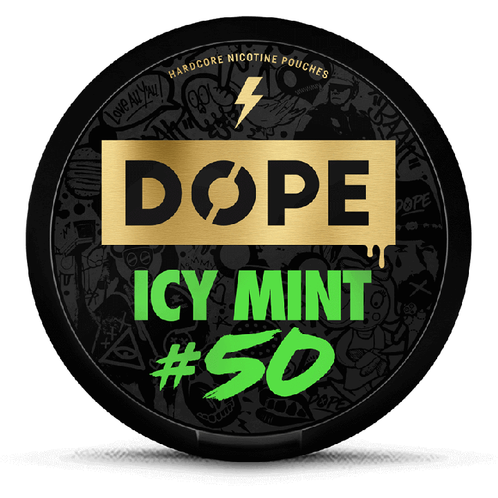DOPE Icy Mint #50, DOPE SNUS, DOPE NICOTINE POUCHES, DOP MINT 50 MG