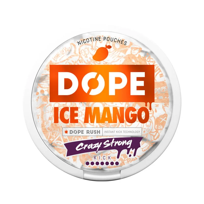 Dope Ice Mango 28,5mg, DOPE snus, DOPE nicotine pouches, DOPE nicopods