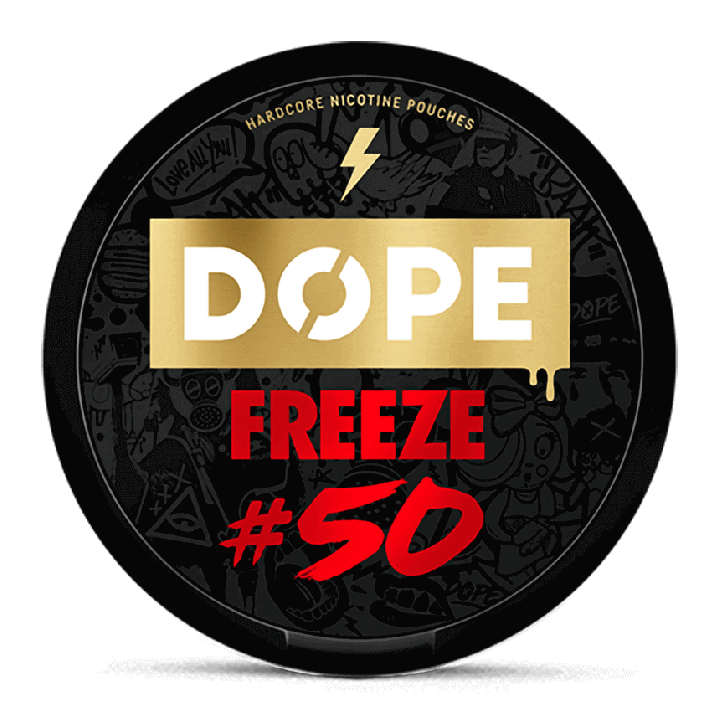 Dope Freeze 50mg, dope freeze ultra strong, dope snus, dope nicotine pouches