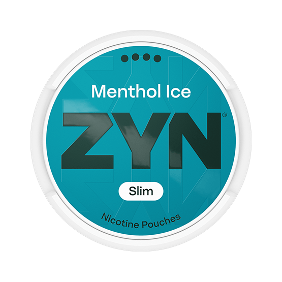 ZYN Menthol Ice Slim S4 nicotine pouches can — 11mg Extra Strong pure menthol eucalyptus dual cold receptor slim format