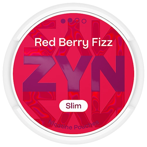 ZYN Red Berry Fizz Slim S2 nicotine pouches can — 6mg Normal red berries citrus spilanthol fizz slim format