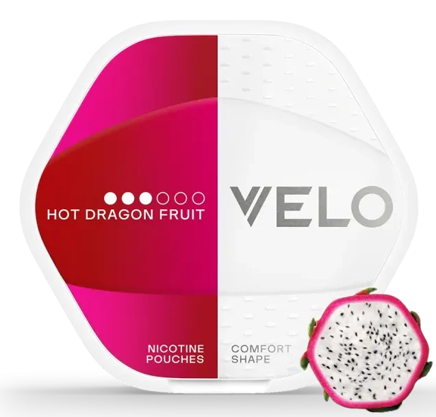 VELO Shift Hot Dragonfruit tobacco-free nicotine pouches 20 pouch can, VELO nicotine pouches, VELO pouches, VELO Hot Dragon Fruit, Buy dragon fruit pouches, Buy VELO Shift Hot Dragonfruit