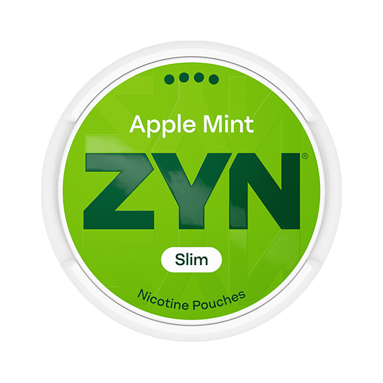ZYN Apple Mint Slim S4 Extra Strong nicotine pouches can — 11mg Extra Strong green apple cool mint slim format