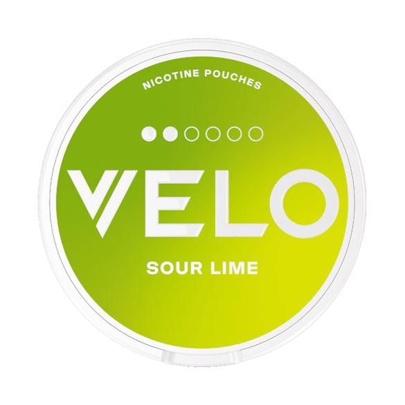 VELO Sour Lime, sour lime 6mg, 6 mg nicotine pouches lime,