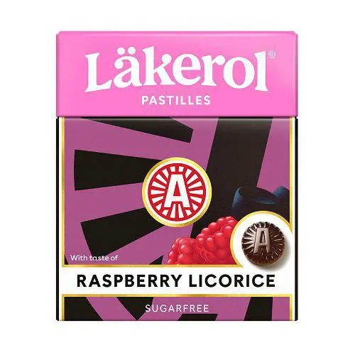 Läkerol Raspberry Licorice 25g
