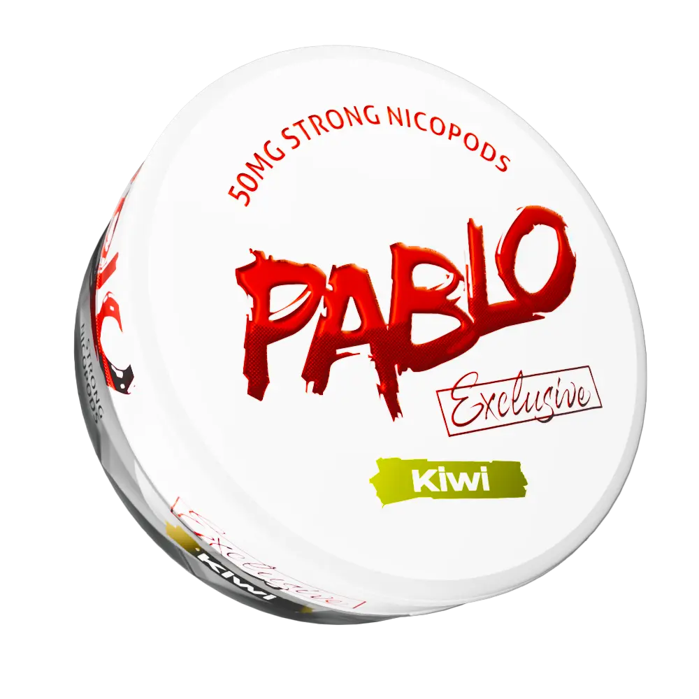 pablo kiwi, pablo exclusive kiwi, pablo escobar snus, pablo snuss, pablo nicopods, nicopods, nicotine pouches, kiwi nicotine pouches, pablo snuss, pablo snus