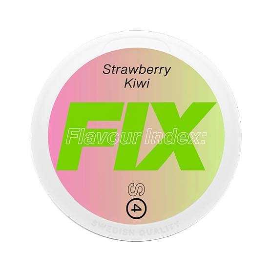 FIX Strawberry Kiwi #4, fix NICOTINE POUCHES, fix ALL WHITE SNUS, fix SNUS