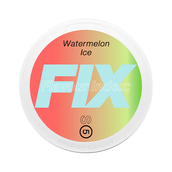 FIX Watermelon Ice #5, FIX snus, FIX nicotine pouches, FIX all white snus