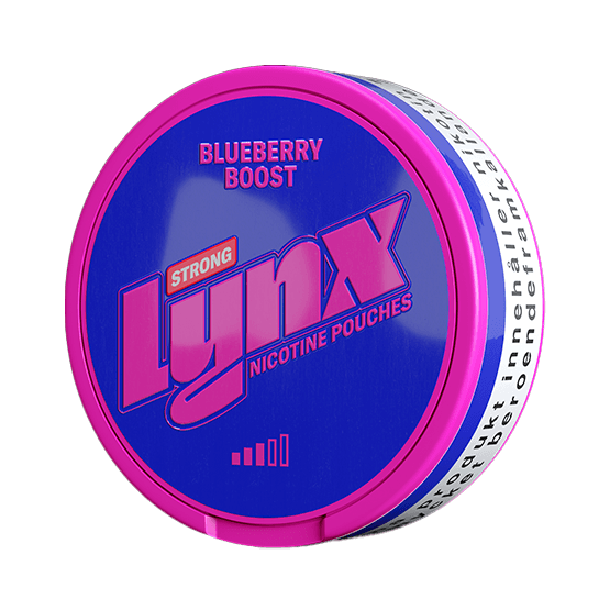 Lynx Blueberry Boost Strong, LYNX NICOTINE POUCHES, LYNX ALL WHITE SNUS, LYNX SNUS