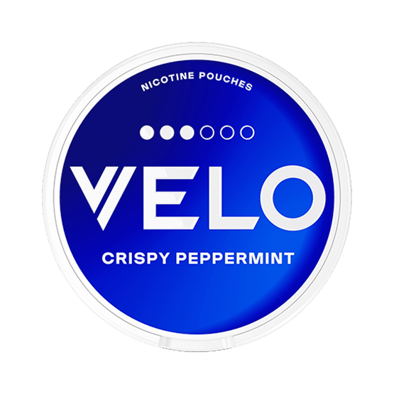 VELO crispy peppermint mini, velo snus, velo nicotine pouches, buy velo nicotine pouches,