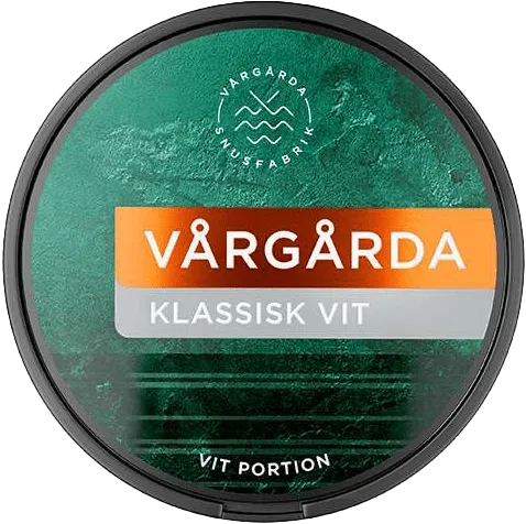 Vårgårda Classic White Portion, Vargarda snus, Vårgårda Klassisk vit portion
