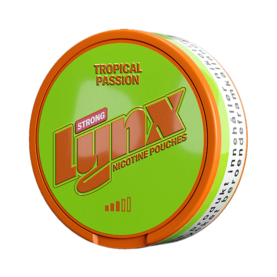 Lynx Tropical Passion Strong, Lynx nicotine pouches, lynx all white snus