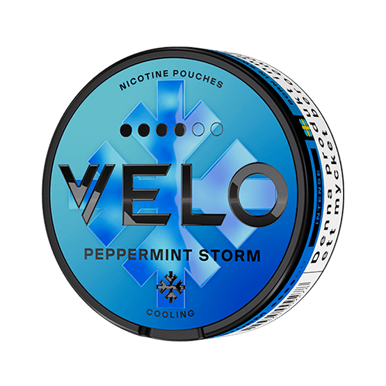 VELO Peppermint Storm, velo nic pouches, velo snus, velo nicotine pouches, velo all white snus, velo nicotine pouches in adelaide, velo snus australien