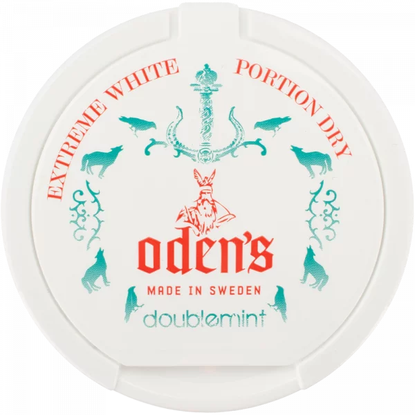 Odens Extreme Double Mint White Dry, odens snus, snus oden