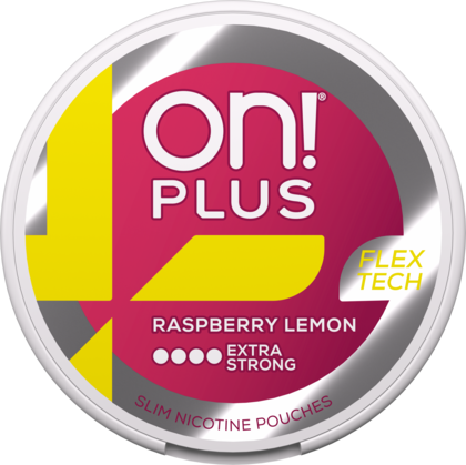 on! PLUS Raspberry Lemon Extra Strong