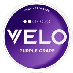 VELO Purple Grape Mini nicotine pouches can — 6mg Regular sweet grape Mini format