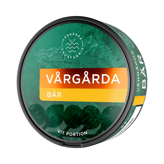 Vårgårda Bär White Portion, Vårgårda Bär snus, Vargarda bar, Vargarda snus in the US